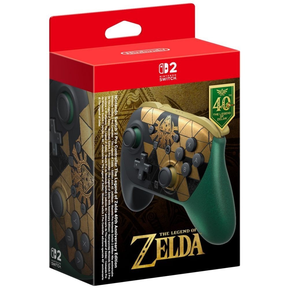 Nintendo Switch 2 Pro Controller The Legend of Zelda 40th Anniversary