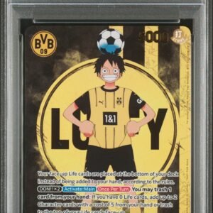 2025 ONE PIECE PROMOS BVB X ONE PIECE MATCH DAY 2025 #003 MONKEY D. LUFFY PSA 10
